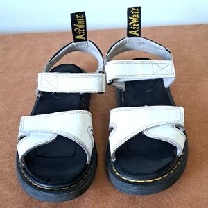Dr Martens AirWair sandals leather white size 5